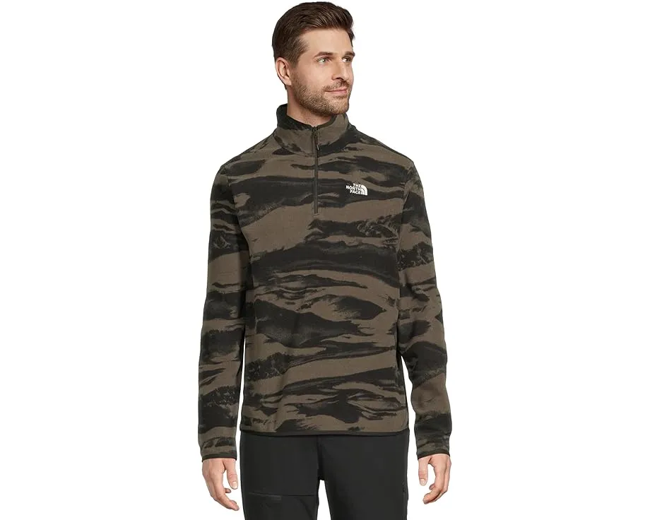 Флисовая куртка The North Face Glacier с принтом и молнией на четверть