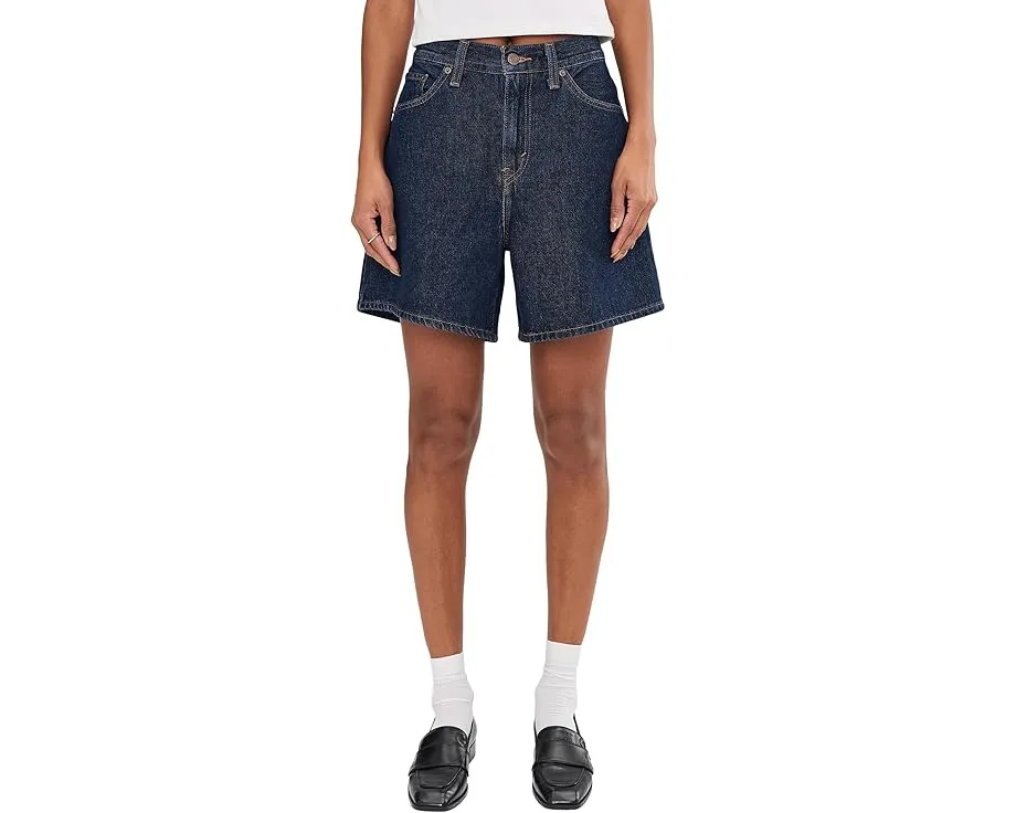 Шорты Levi's High Baggy Short свободного кроя с высокой посадкой и пятью карманами