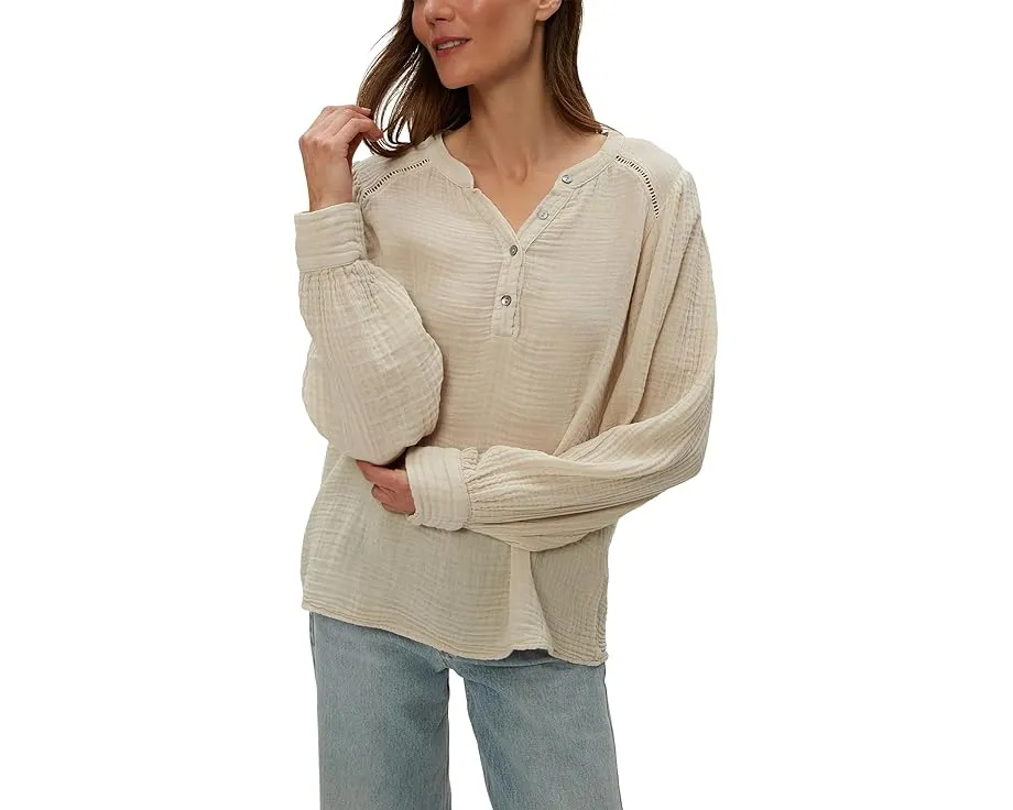 Блуза Kacey Peasant Top цемент от Michael Stars