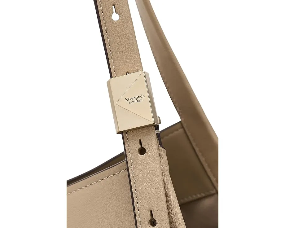 Сумка-тоут Deco из мелкозернистой кожи в форме тюльпана Kate Spade New York