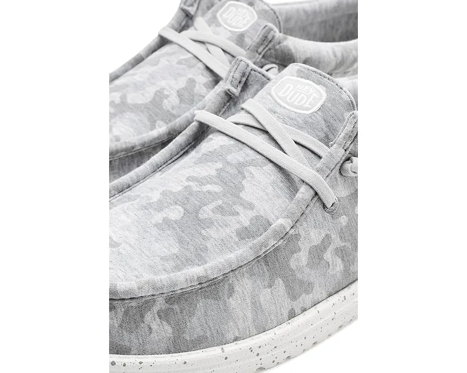 Кеды Hey Dude Wally Stretch Jersey Camo с камуфляжным принтом
