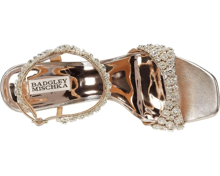 Вечерние сандалии Badgley Mischka Galia на шпильке с кристаллами и регулируемой лямкой