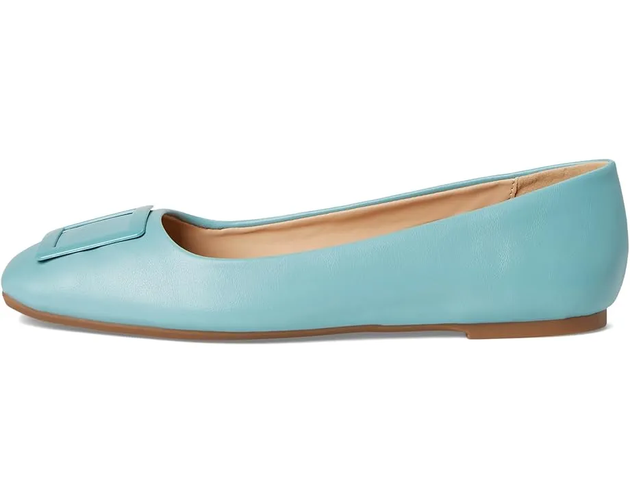 Балетки Zimia с квадратным носком и фурнитурой из искусственной кожи