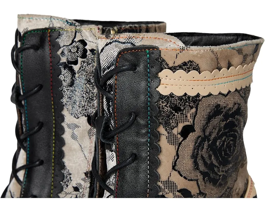 Ботинки Bewitch-Print с цветочным принтом и каблуком 7 см