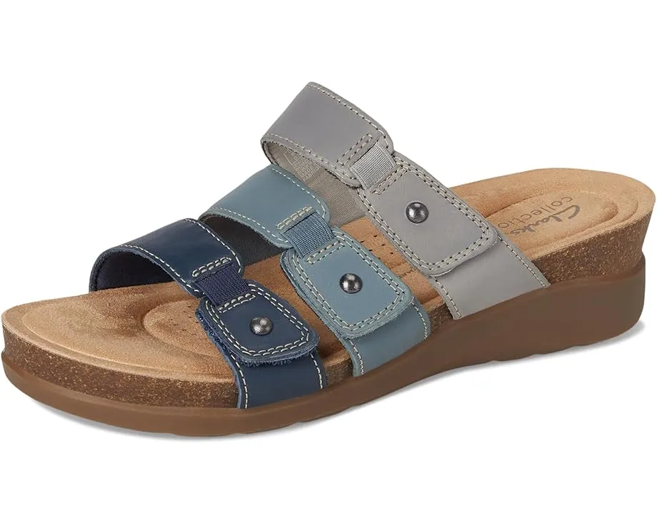 Сандалии Clarks Calenne Lily на трех ремешках с застежкой на липучке