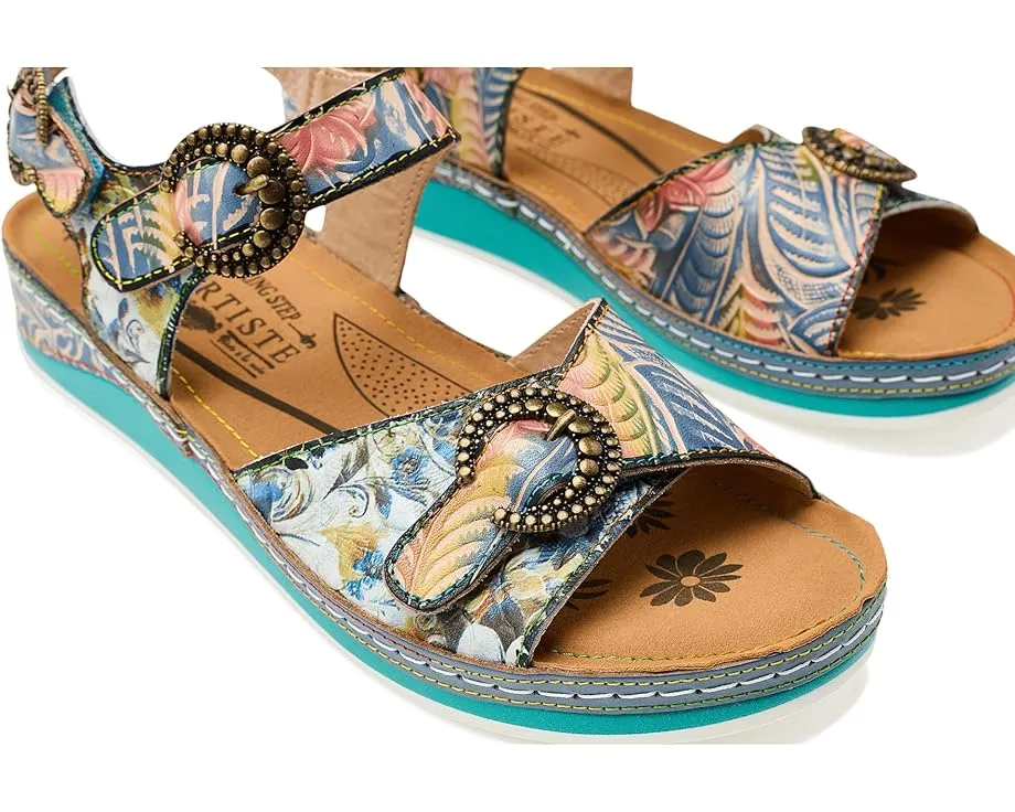 L'Artiste by Spring Step Яркие сандалии Offtrak с цветочным принтом на платформе