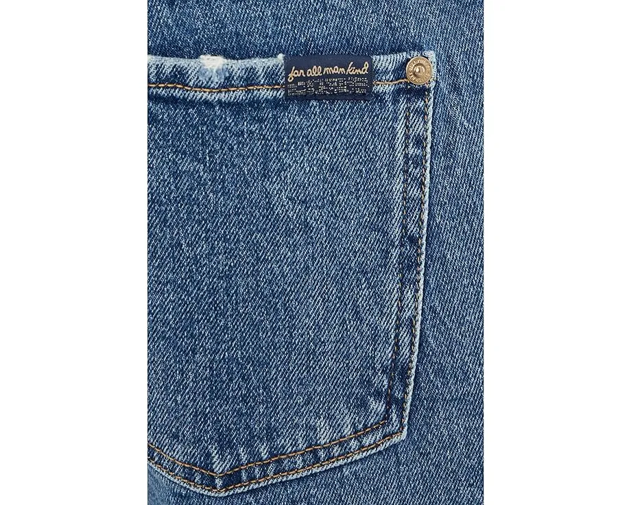 Джинсы 7 For All Mankind Low Cigarette с прямой посадкой и низкой талией