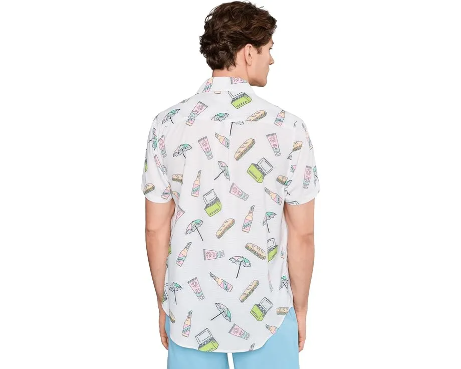 Рубашка Chubbies The Beach Feast из дышащей ткани с принтом