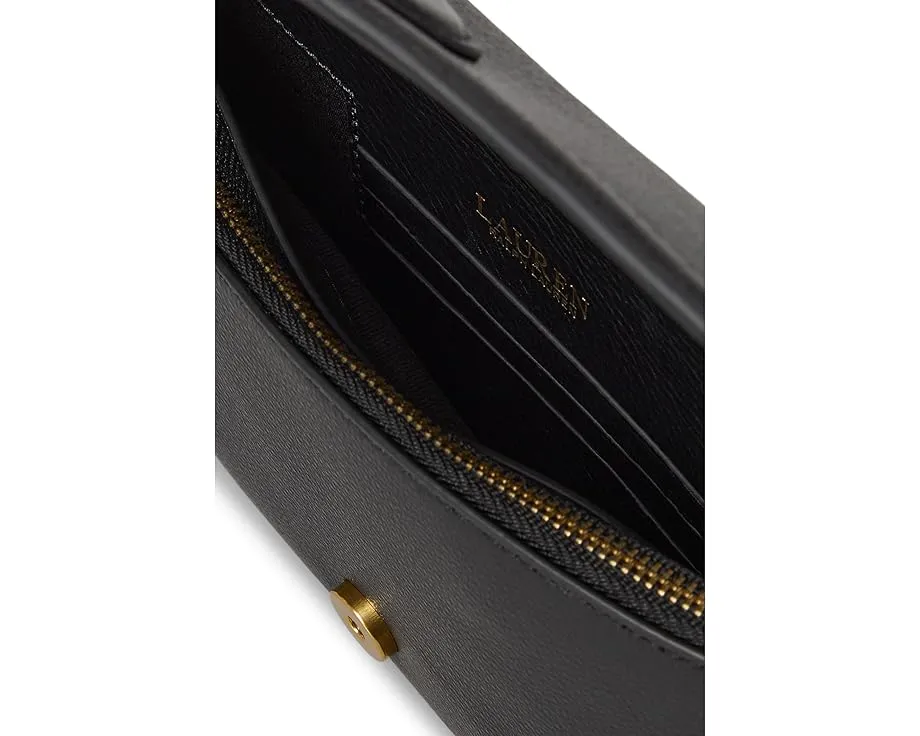 Кожаный кошелек-кроссбоди Bradley с текстурой пидин от Lauren Ralph Lauren