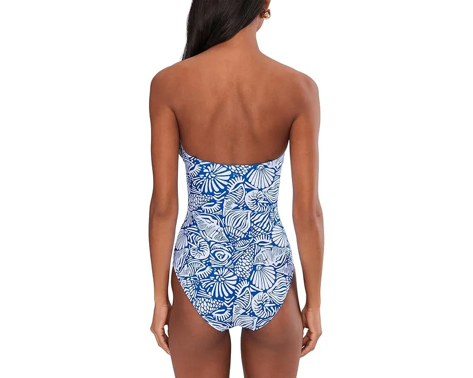 Цельный купальник Seafolly C Shells DD Bandeau со съемными бретелями и косточками