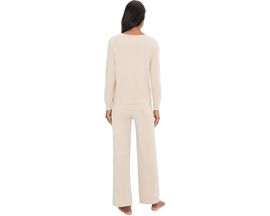 Комплект Barefoot Dreams CozyChic Ultra Lite свитер с резинкой и широкие брюки