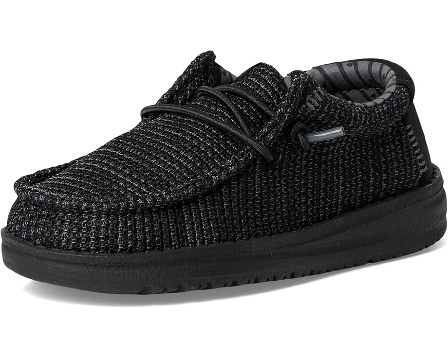 Детские слипоны Hey Dude Wally Stretch Sox с эластичными шнурками