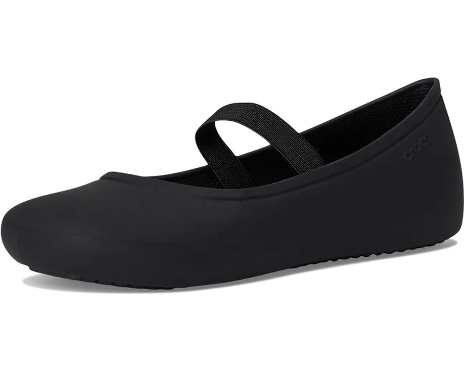 Детские балетки Crocs Brooklyn на платформе с регулируемым ремешком