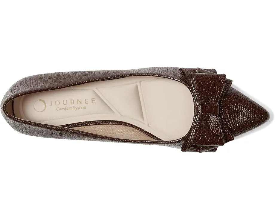 Балетки Journee Collection Ophelia с мысом и бантом на платформе