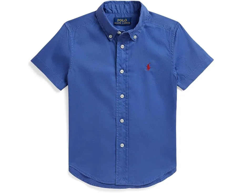 Рубашка Polo Ralph Lauren Cotton Twill с коротким рукавом для малышей