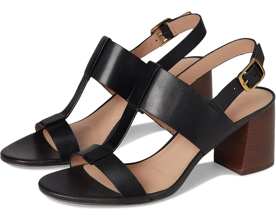 Сандалии Cole Haan Josie T-Strap с квадратным каблуком и регулируемой пряжкой