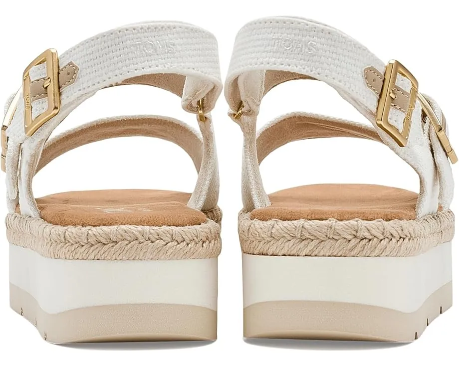 Сандалии TOMS Giana на платформе с регулируемой застежкой на липучке