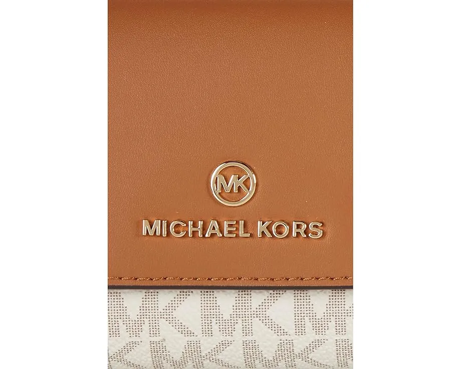 Большой тройной кошелек MICHAEL Michael Kors Jet Set Charm с внешним карманом на молнии