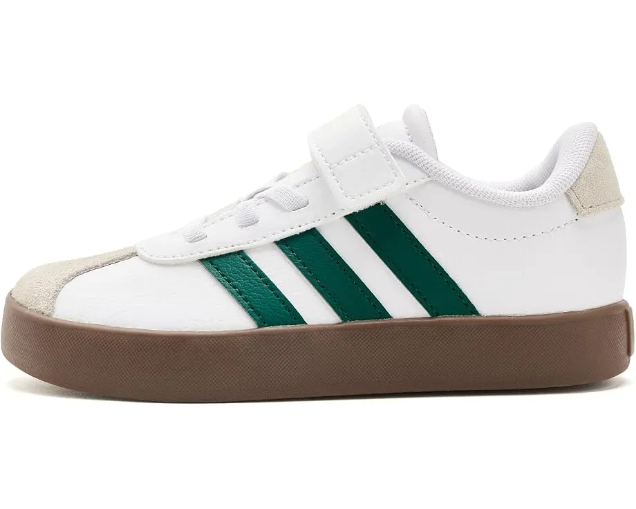 Кеды Adidas VL Court 3.0 на шнурках с липучкой для детей