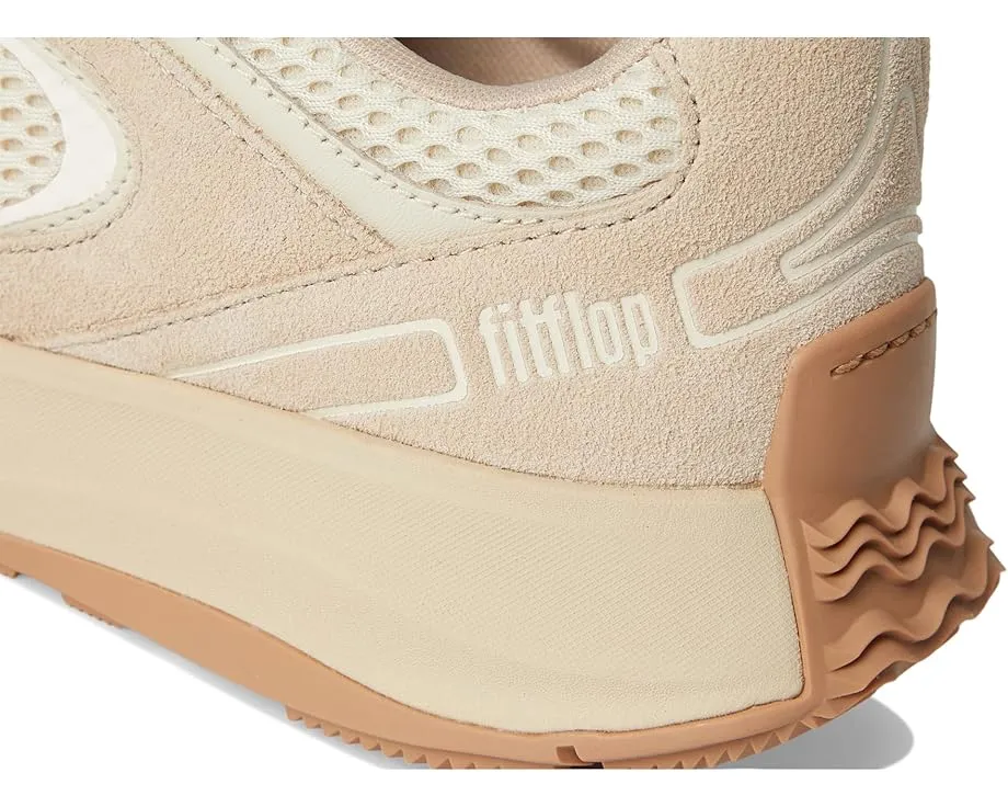 Кроссовки FitFlop F-Mode Flow на платформе с верхом из замши и сетки