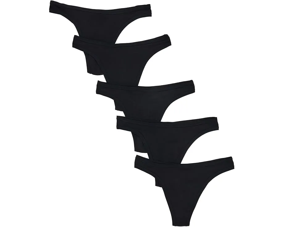 Набор из 5 стрингов PACT Everyday Classic Thong с заниженной посадкой