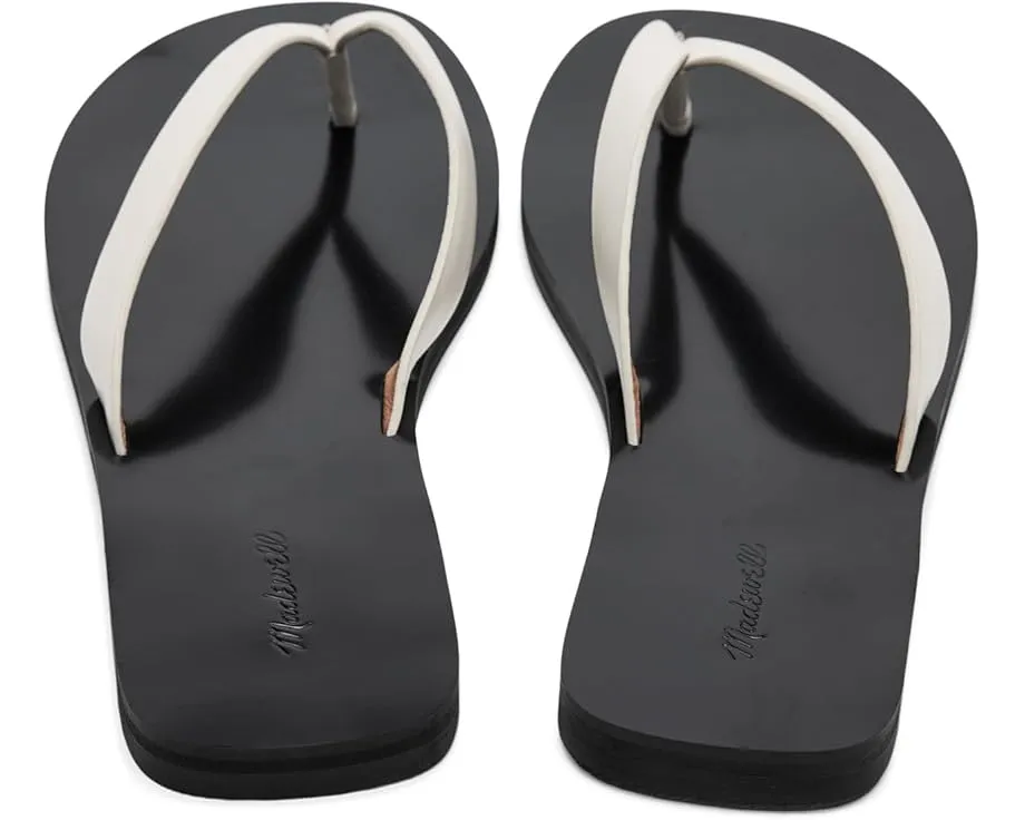 Сандалии Greene Thong Slide от Madewell с кожаным верхом и открытым носком