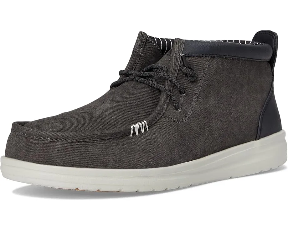 Лоферы Hey Dude Wally Mid Gripr Vin Classic из вощеного хлопка