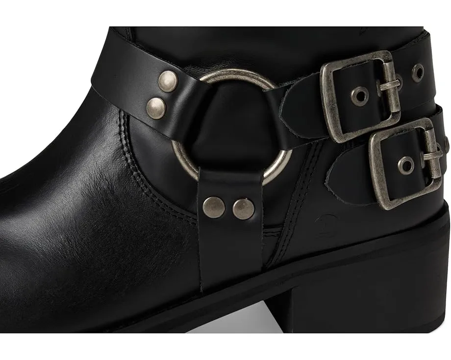 Кожаные ботинки Blacklist от Dingo с ремнями и квадратным каблуком