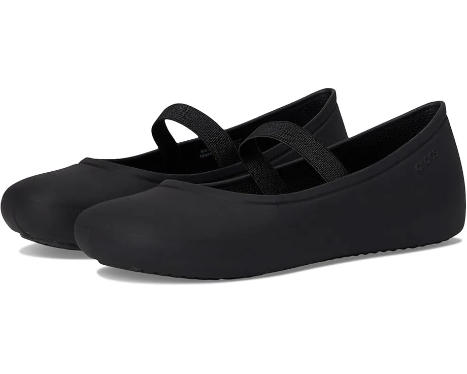 Детские балетки Crocs Brooklyn на платформе с регулируемым ремешком