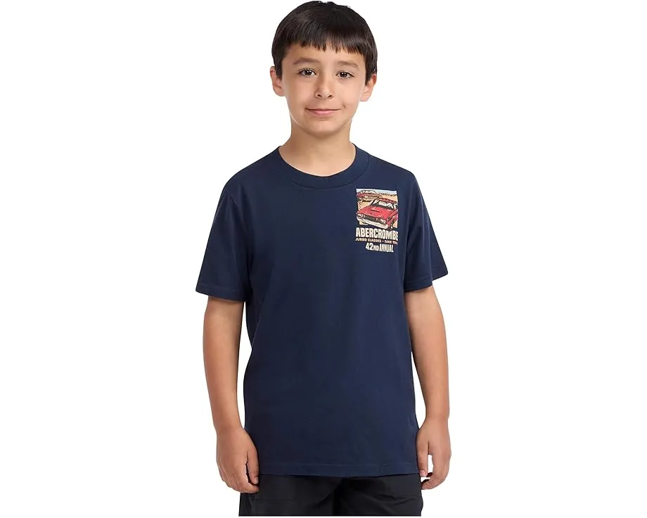 Футболка Abercrombie kids Anf Car Show с автомобильной графикой