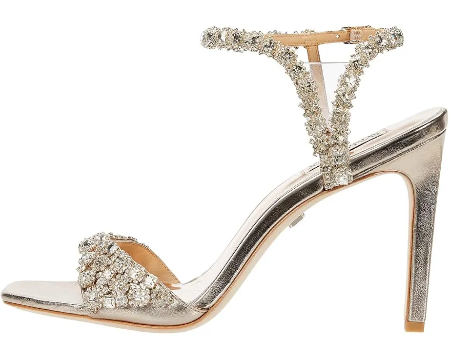 Вечерние сандалии Badgley Mischka Galia на шпильке с кристаллами и регулируемой лямкой