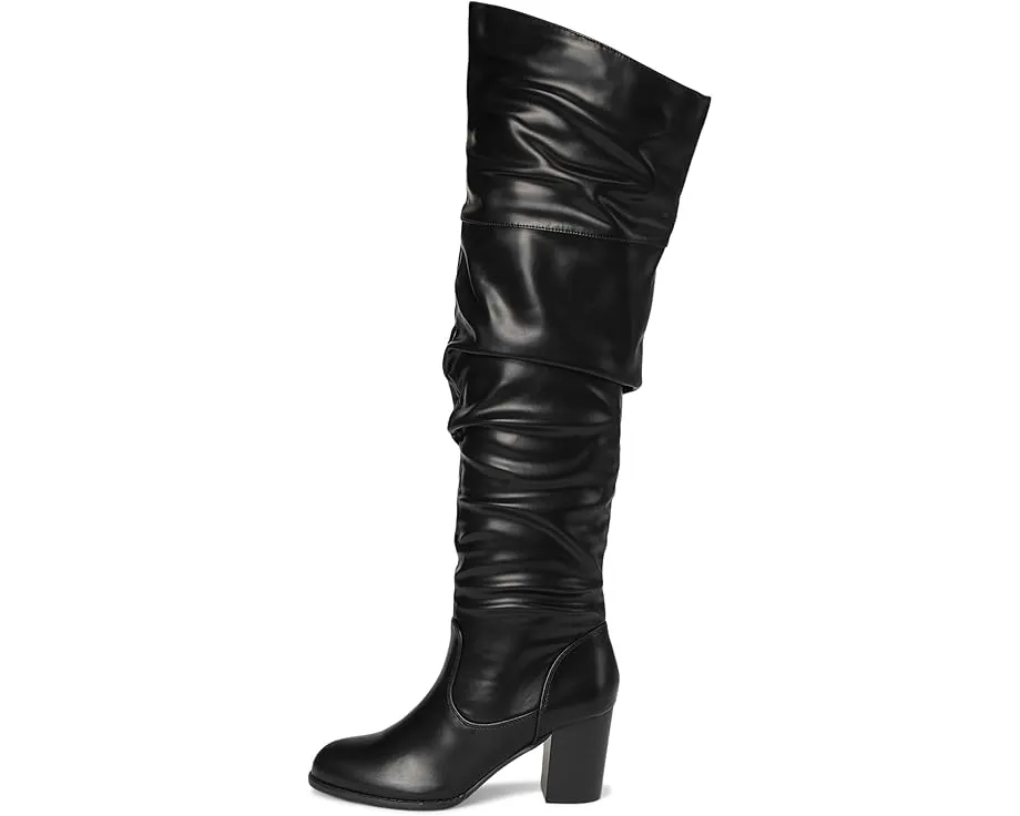 Journee Collection сапоги Kaison с плиссировкой и высоким голенищем