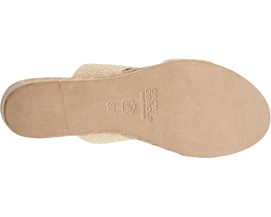 Эспадрильи Andre Assous Nori на танкетке с плетеным верхом