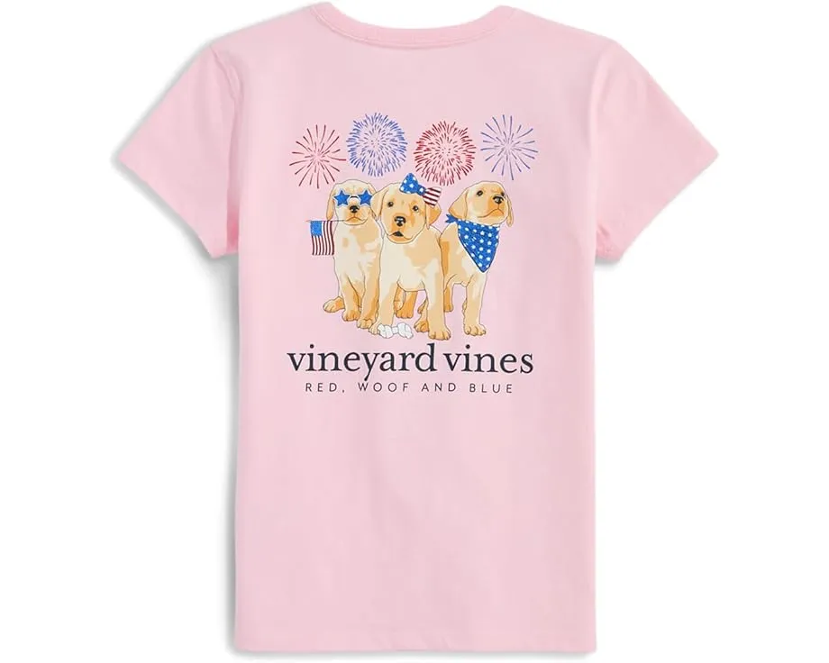 Футболка Vineyard Vines Kids с патриотичным принтом и блестками