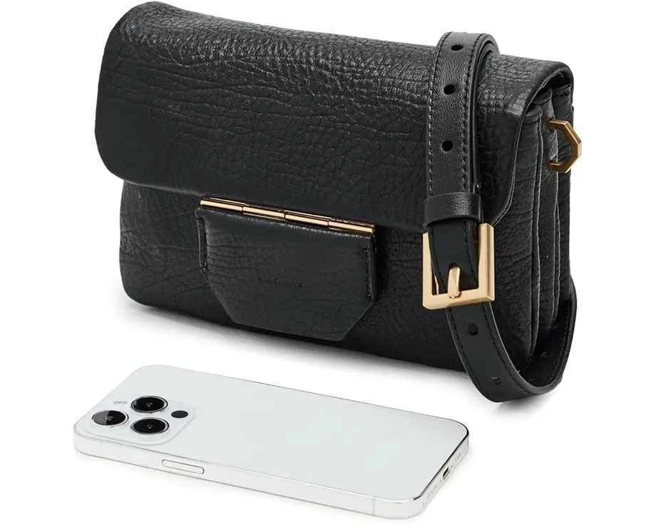 Косуха AllSaints Jupiter Grain из мягкой кожи с магнитной застежкой