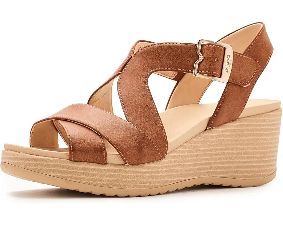 Сандалии Dr. Scholl's Cali Beach на платформе с анатомической стелькой и перекрещивающимися ремешками
