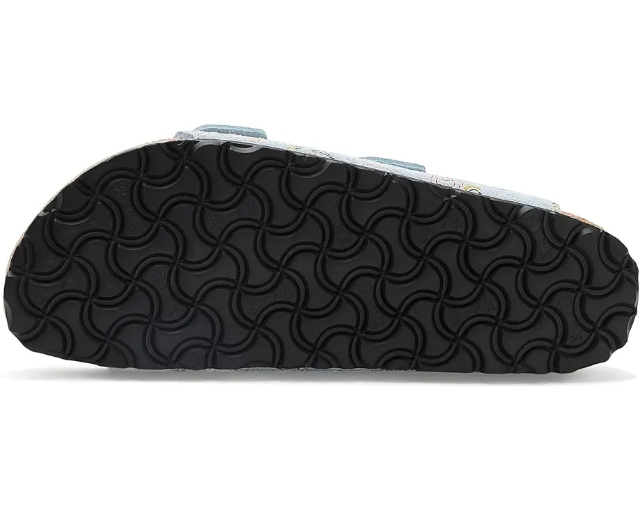 Сандалии Birkenstock Arizona Flower Print из замши с цветочным принтом