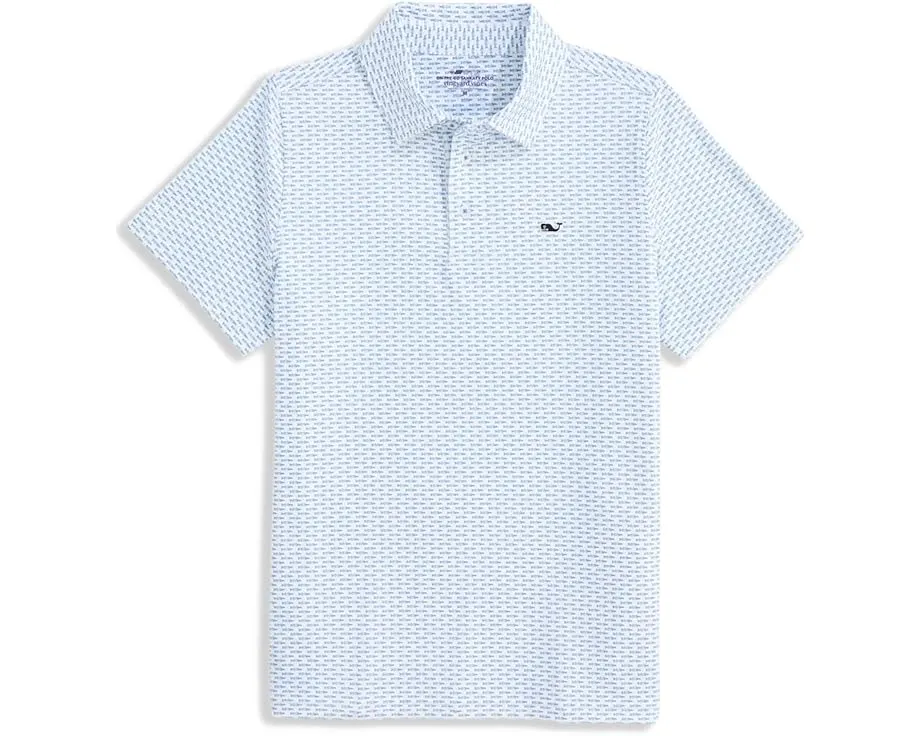 Vineyard Vines поло Printed Sankaty для детей с защитой UPF50+