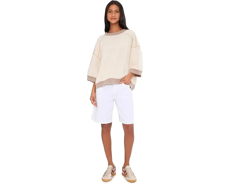 Свободный пуловер Everything из уютного флиса с рельефными манжетами Free People
