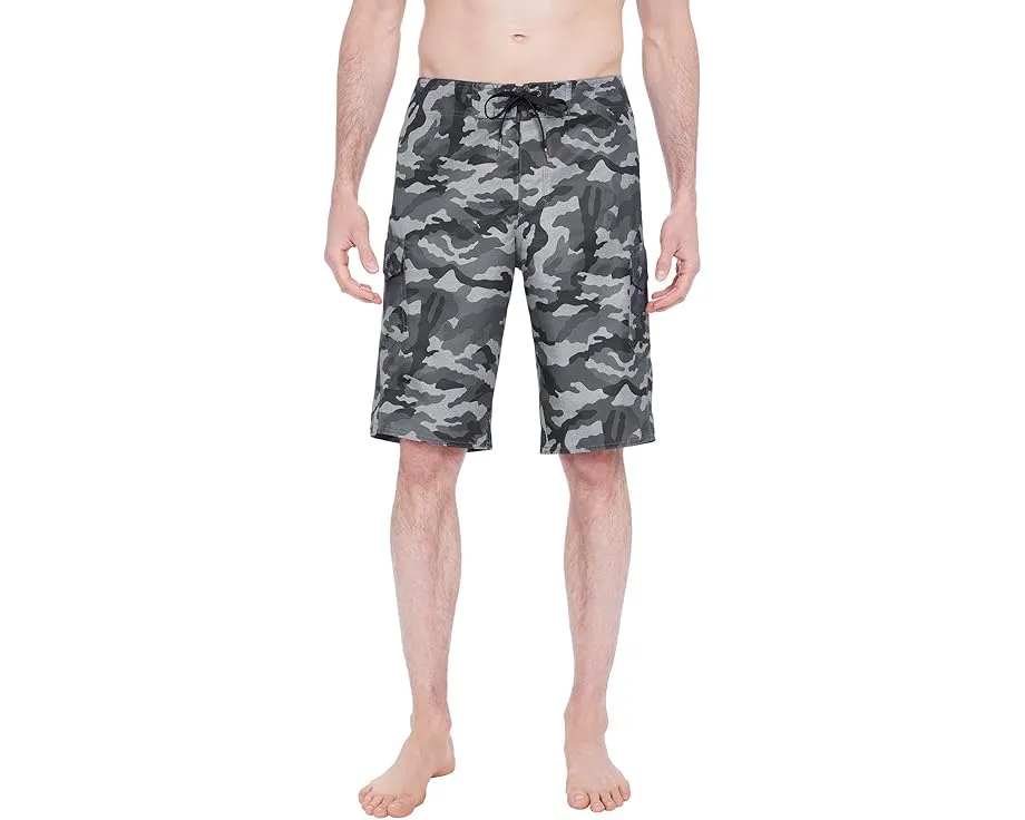 Шорты для плавания Quiksilver Manic Camo 22 дюйма с камуфляжным принтом