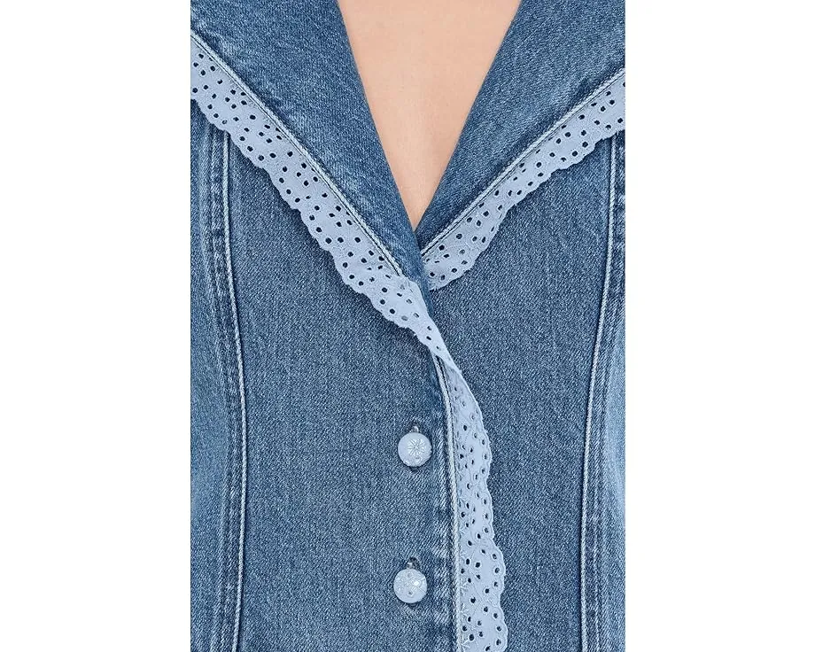 Платье Maddox с воротником и карманами из смесового хлопка