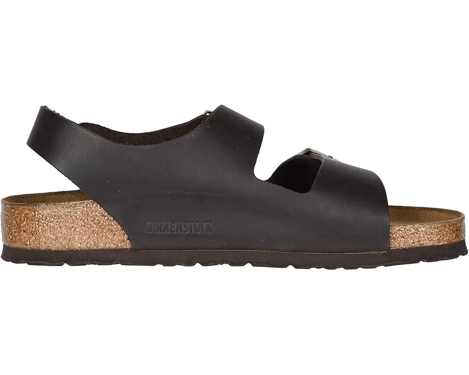 Birkenstock Сандалии Milano из промасленной кожи с открытым носком