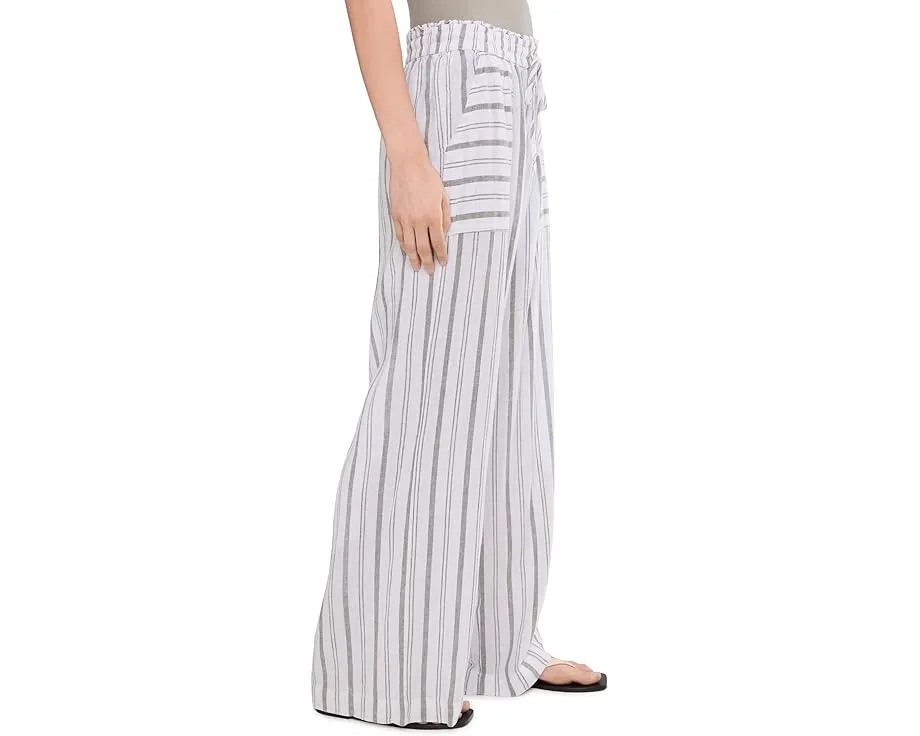 Широкие брюки Splendid Stella с отделкой из льна и эластичным поясом