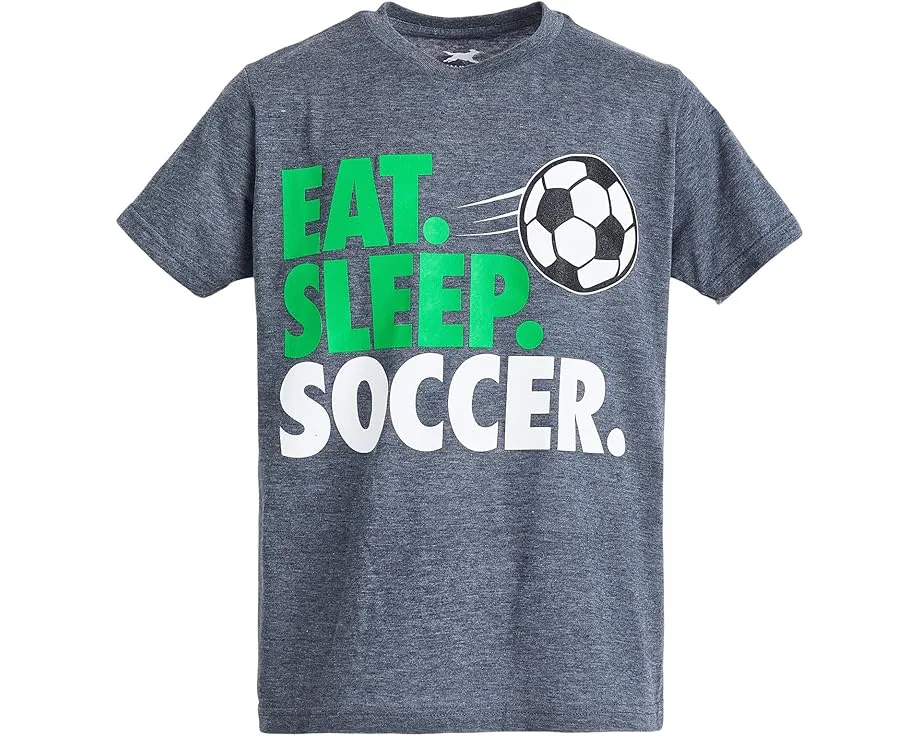 Футболка ChalkTalk SPORTS Kids Soccer CTS ProBlend™ с принтом Eat Sleep Soccer