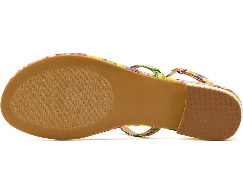 Босоножки Kenedy с цветочными аппликациями и ремешком от Blue by Betsey Johnson