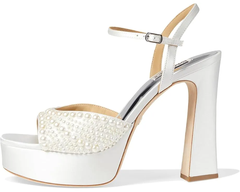 Босоножки Badgley Mischka Bryleigh на платформе с жемчужным декором