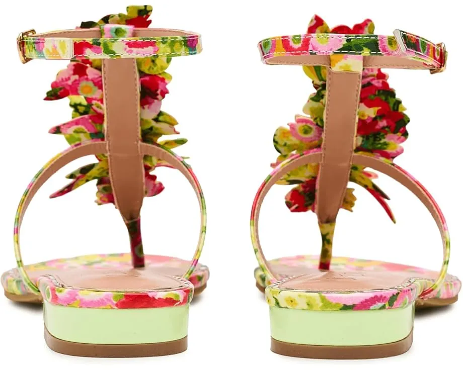 Босоножки Kenedy с цветочными аппликациями и ремешком от Blue by Betsey Johnson