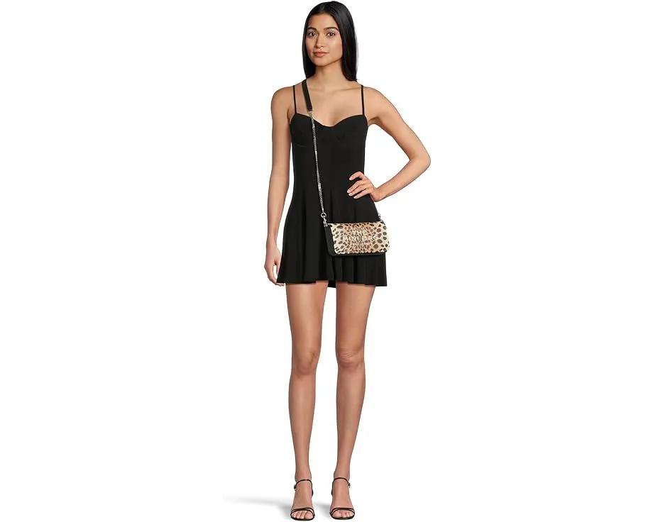 Мини-сумка Marc Jacobs The Cheetah Leather Chain Mini Bag с принтом гепарда