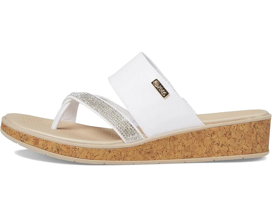 Bzees Сандалии Bora Bright Wedge с перекрестным ремешком и стразсами