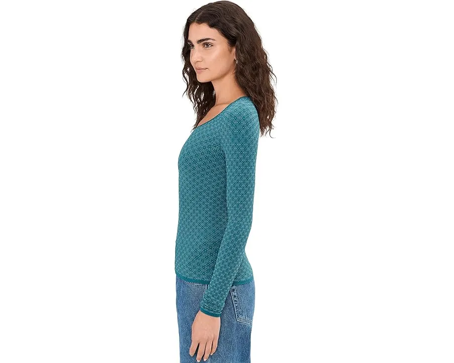 Лонгслив Free People Love Letter из мягкой ткани с круглым вырезом